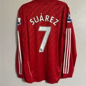 Liverpool 2011/2012 Luis Suarez EPL home jersey